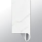 Calacatta Marbello ( OVERLAPPING STAIR NOSE [ Marble • Matte • Light ] - LVT * LUXURY VINYL TRIM ) | 2 1/4" X 1" X 94"