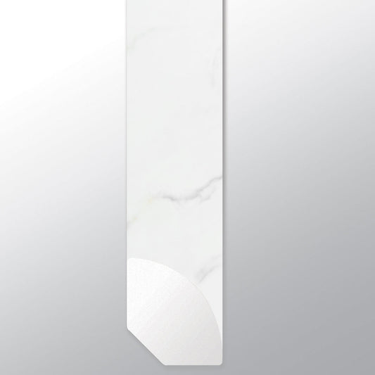 Calacatta Marbello ( QUARTER ROUND [ Marble • Matte • Light ] - LVT * LUXURY VINYL TRIM ) | 5/8" X 3/4" X 94"