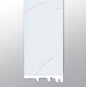 Calacatta Serra ( END CAP [ Marble • Matte • Light ] - LVT * LUXURY VINYL TRIM ) | 1 1/2" X 1/4" X 94"