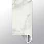 Calacatta Venosa Gold ( OVERLAPPING STAIR NOSE [ Marble • Matte • Light ] - LVT * LUXURY VINYL TRIM ) | 2 1/4" X 1" X 94"