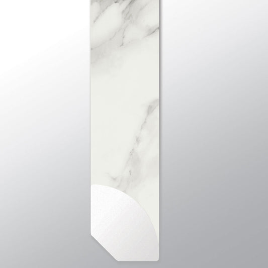 Calacatta Venosa Gold ( QUARTER ROUND [ Marble • Matte • Light ] - LVT * LUXURY VINYL TRIM ) | 5/8" X 3/4" X 94"