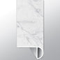 Carrara Avell ( OVERLAPPING STAIR NOSE [ Marble • Matte • Light ] - LVT * LUXURY VINYL TRIM ) | 2 1/4" X 1" X 94"