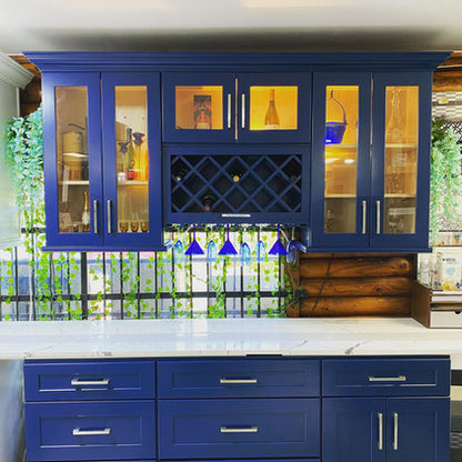 Kitchen Cabinet 11 Blue Shaker CabinetsRus