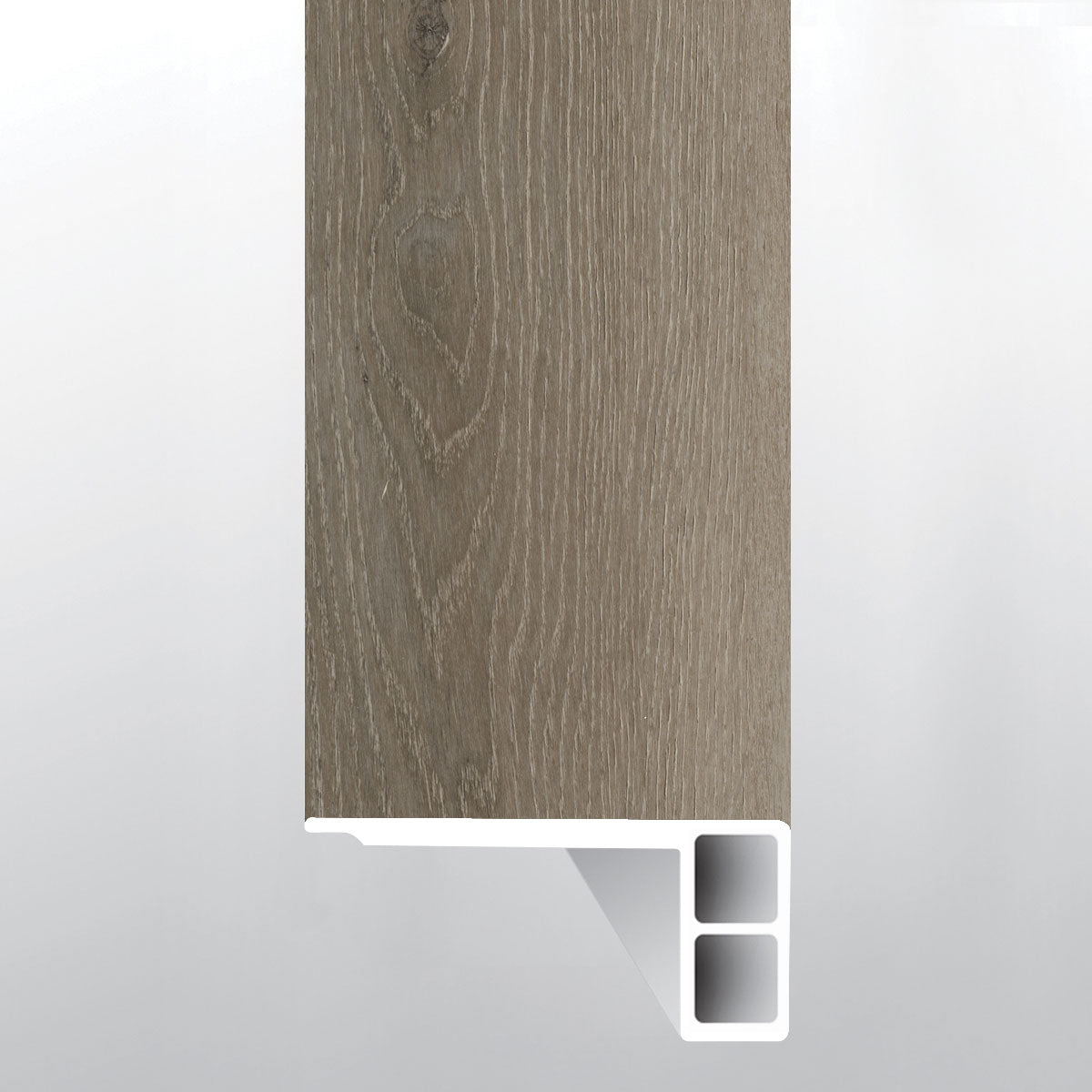 Cranton ( FLUSH STAIR NOSE EASED EDGE [ Wood • Matte • Medium ] - LVT * LUXURY VINYL TRIM ) | 2 3/4" X 3/4" X 94"