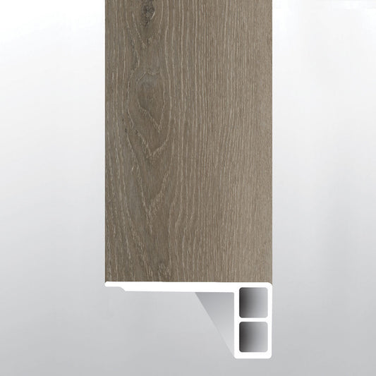 Cranton ( FLUSH STAIR NOSE EASED EDGE [ Wood • Matte • Medium ] - LVT * LUXURY VINYL TRIM ) | 2 3/4" X 3/4" X 94"