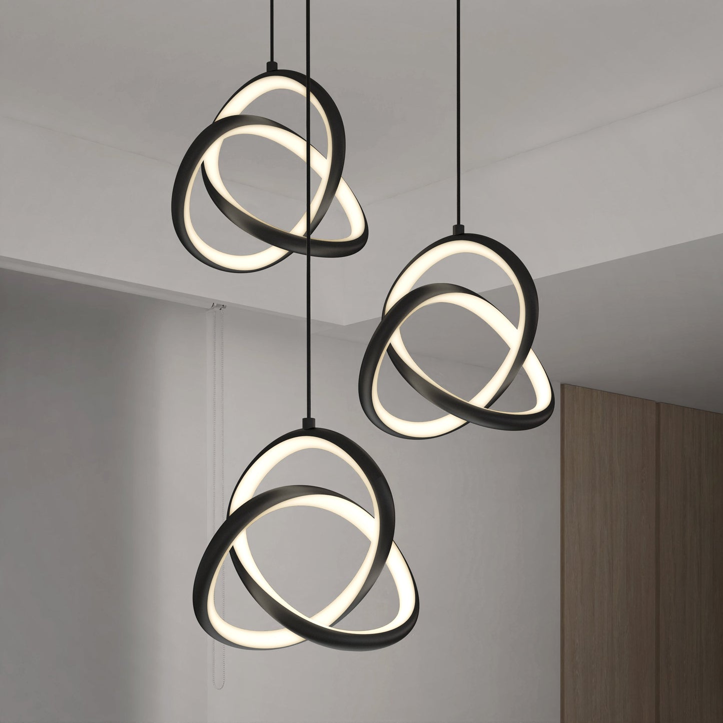 Zephyr 3-light LED pendant