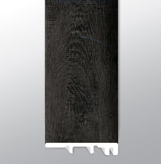 Dakworth ( END CAP [ Wood • Matte • Dark ] - LVT * LUXURY VINYL TRIM ) | 1 1/2" X 1/4" X 94"