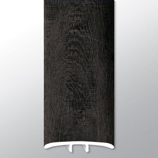 Dakworth ( T MOLDING [ Wood • Matte • Dark ] - LVT * LUXURY VINYL TRIM ) | 1 3/4" X 1/4" X 94"