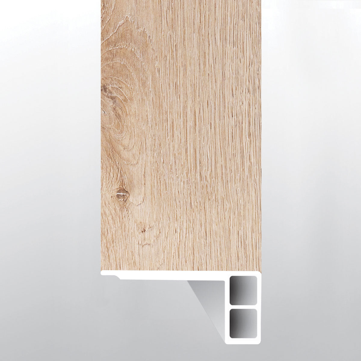 Daria Umber ( FLUSH STAIR NOSE EASED EDGE [ Wood • Matte • Medium ] - LVT * LUXURY VINYL TRIM ) | 2 3/4" X 3/4" X 94"