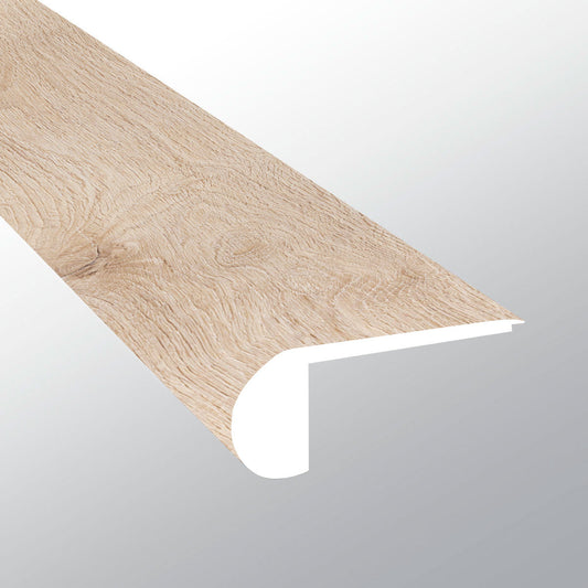 Daria Umber ( FLUSH STAIR NOSE [ Wood • Matte • Medium ] - LVT * LUXURY VINYL TRIM ) | 2 3/4" X 3/4" X 94"