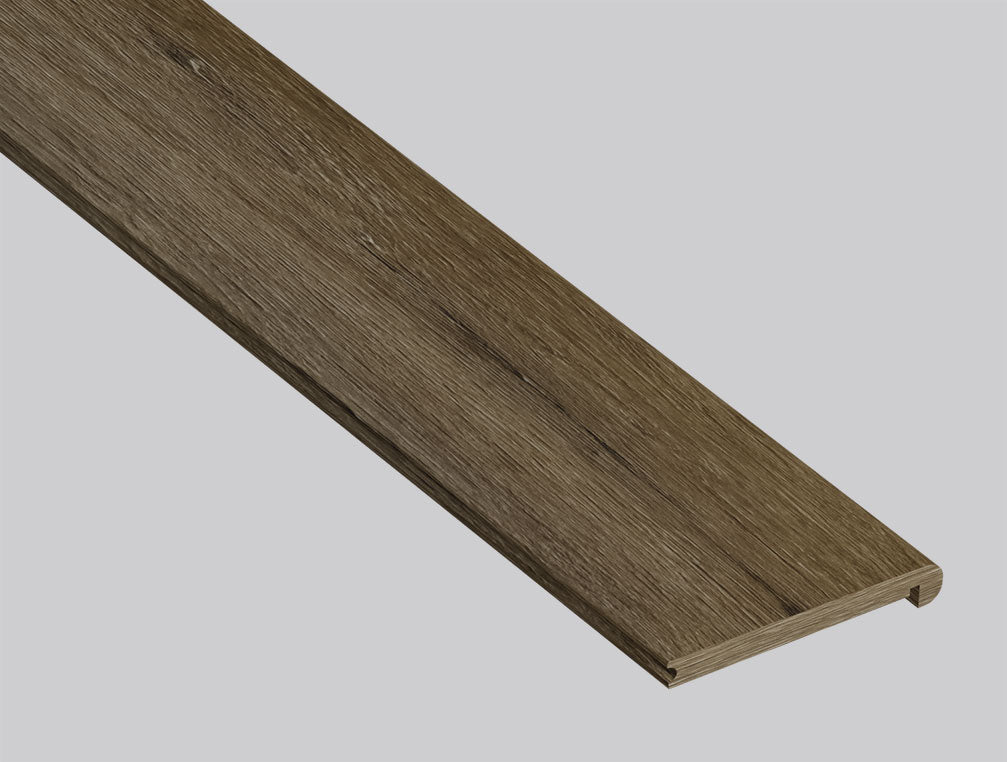 Delray ( FLUSH STAIR NOSE [ Wood • Matte • Medium ] - LVT * LUXURY VINYL TRIM ) | 2 3/4" X 3/4" X 94"
