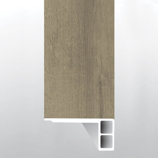 DILLION FOG ( FLUSH STAIR NOSE EASED EDGE [ Wood • Matte • Medium ] - LVT * LUXURY VINYL TRIM ) | 2 3/4" X 3/4" X 94"