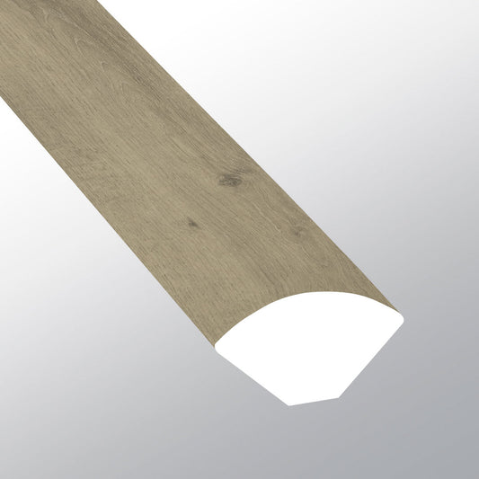 DILLION FOG ( QUARTER ROUND [ Wood • Matte • Medium ] - LVT * LUXURY VINYL TRIM ) | 5/8" X 3/4" X 94"