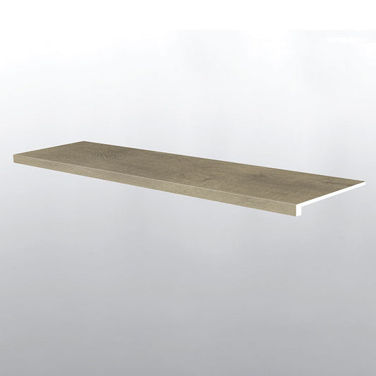 DILLION FOG ( STAIR TREAD EASED EDGE [ Wood • Matte • Medium ] - LVT * LUXURY VINYL TRIM ) | 1 1/2" X 1/4" X 47 1/2"