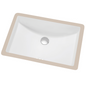 Under Counter Rectangle Ceramic Basin with Overflow