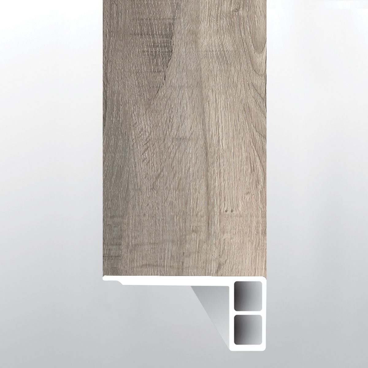 Draven ( FLUSH STAIR NOSE EASED EDGE [ Wood • Matte • Medium ] - LVT * LUXURY VINYL TRIM ) | 2 3/4" X 3/4" X 94"
