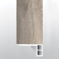 Draven ( FLUSH STAIR NOSE EASED EDGE [ Wood • Matte • Medium ] - LVT * LUXURY VINYL TRIM ) | 2 3/4" X 3/4" X 94"