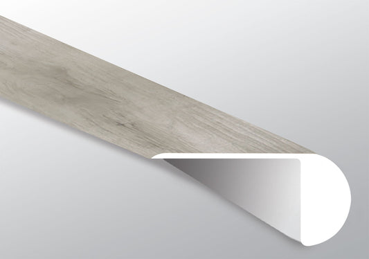 Dunite Oak ( OVERLAPPING STAIR NOSE [ Wood • Matte • Medium ] - LVT * LUXURY VINYL TRIM ) | 2 1/4" X 1" X 94"