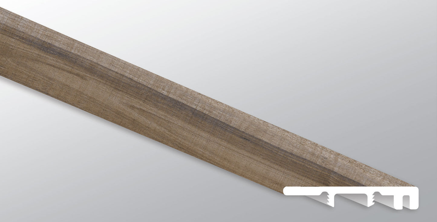 Exotika ( END CAP [ Wood • Matte • Medium ] - LVT * LUXURY VINYL TRIM ) | 1 1/2" X 1/4" X 94"