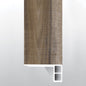 Exotika ( FLUSH STAIR NOSE EASED EDGE [ Wood • Matte • Medium ] - LVT * LUXURY VINYL TRIM ) | 2 3/4" X 3/4" X 94"