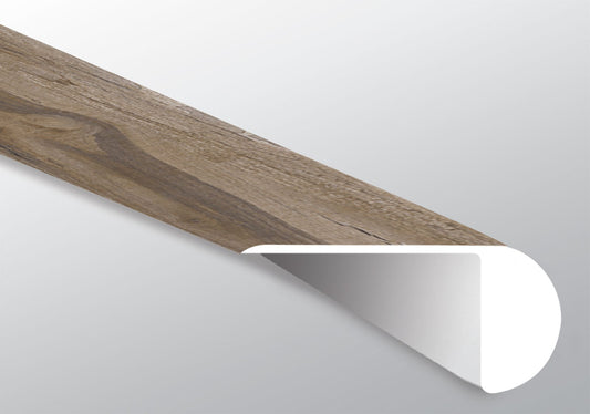 Exotika ( OVERLAPPING STAIR NOSE [ Wood • Matte • Medium ] - LVT * LUXURY VINYL TRIM ) | 2 1/4" X 1" X 94"
