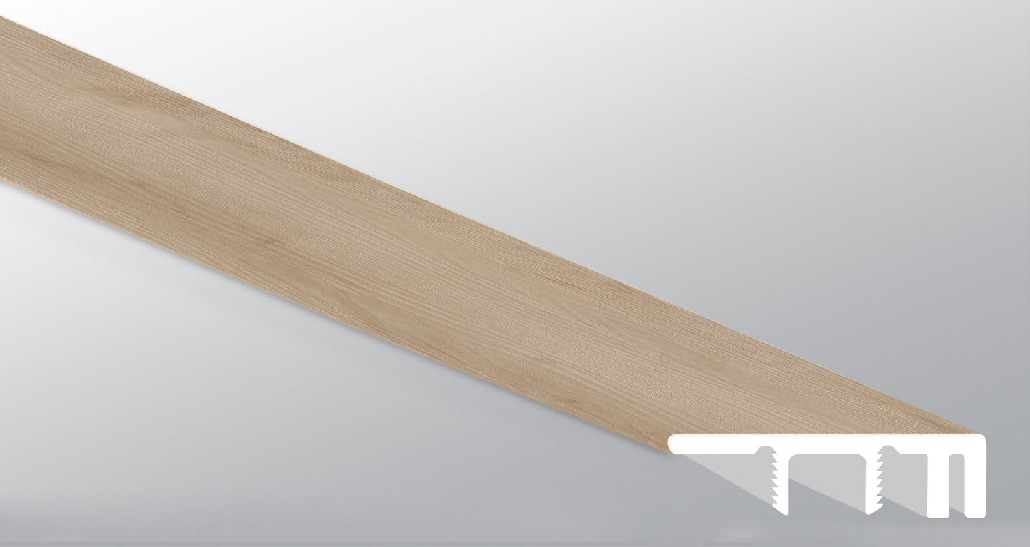 Fallonton ( END CAP LARGE [ Wood • Matte • Medium ] - LVT * LUXURY VINYL TRIM ) | 1 1/2" X 1/2" X 94"