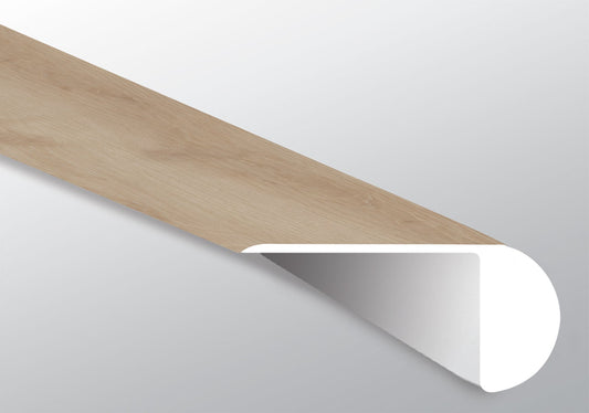 Fallonton ( OVERLAPPING STAIR NOSE [ Wood • Matte • Medium ] - LVT * LUXURY VINYL TRIM ) | 2 1/4" X 1" X 94"