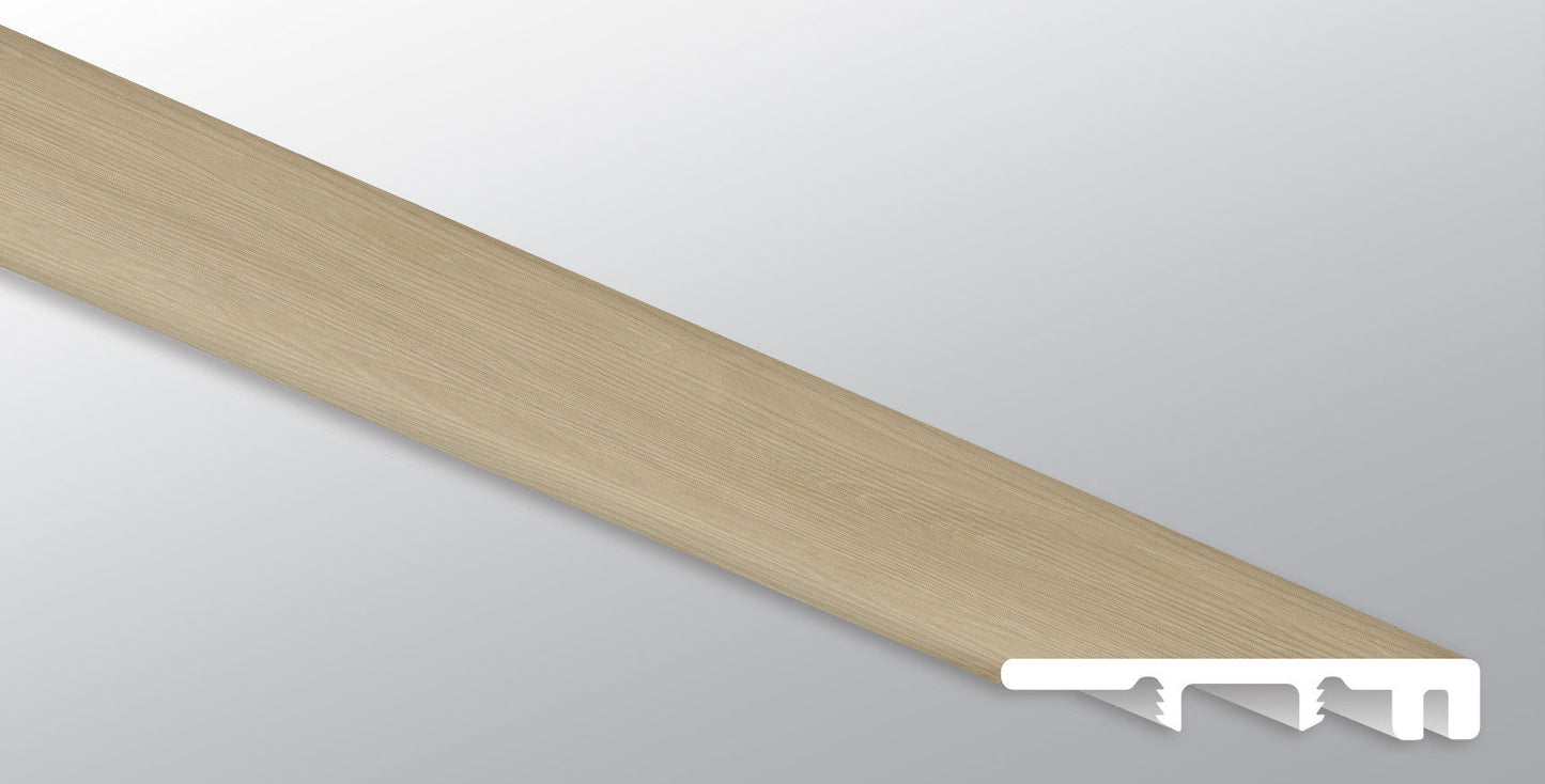 Flaxen ( END CAP [ Wood • Matte • Medium ] - LVT * LUXURY VINYL TRIM ) | 1 1/2" X 1/4" X 94"