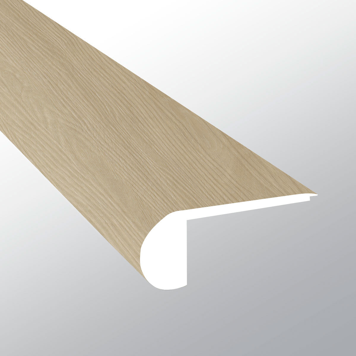 Flaxen ( FLUSH STAIR NOSE [ Wood • Matte • Medium ] - LVT * LUXURY VINYL TRIM ) | 2 3/4" X 3/4" X 94"