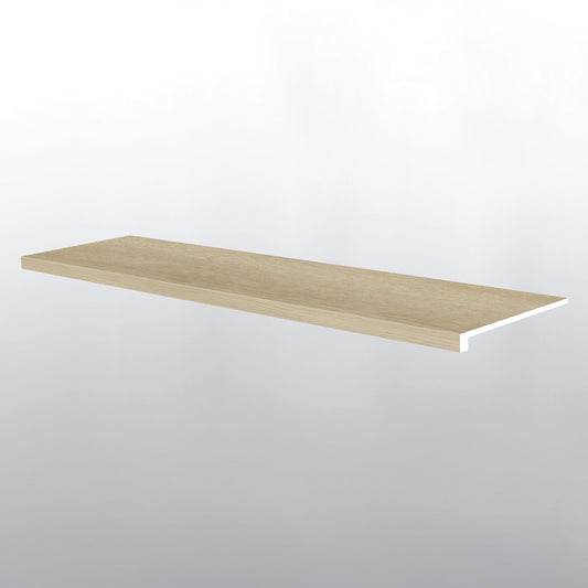 Flaxen ( STAIR TREAD EASED EDGE [ Wood • Matte • Medium ] - LVT * LUXURY VINYL TRIM ) | 1 1/2" X 1/4" X 47 1/2"