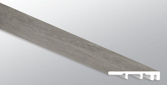 Grayton ( END CAP [ Wood • Matte • Medium ] - LVT * LUXURY VINYL TRIM ) | 1 1/2" X 1/4" X 94"