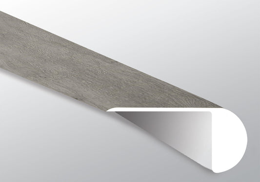 Grayton ( OVERLAPPING STAIR NOSE [ Wood • Matte • Medium ] - LVT * LUXURY VINYL TRIM ) | 2 1/4" X 1" X 94"