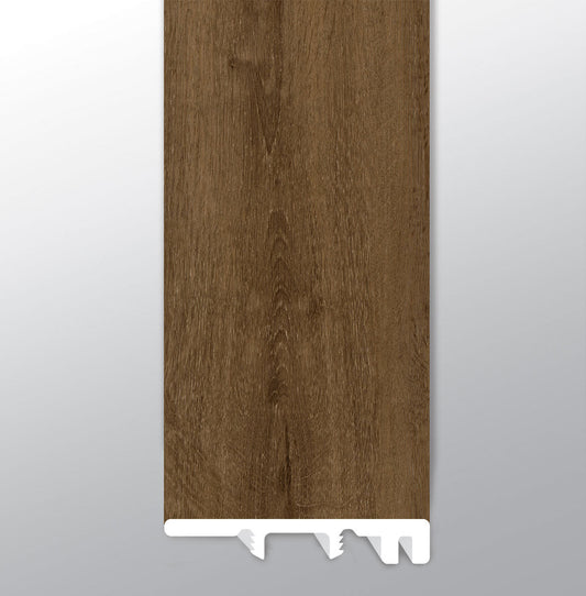 Hatfield ( END CAP [ Wood • Matte • Dark ] - LVT * LUXURY VINYL TRIM ) | 1 1/2" X 1/4" X 94"