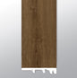 Hatfield ( END CAP [ Wood • Matte • Dark ] - LVT * LUXURY VINYL TRIM ) | 1 1/2" X 1/4" X 94"