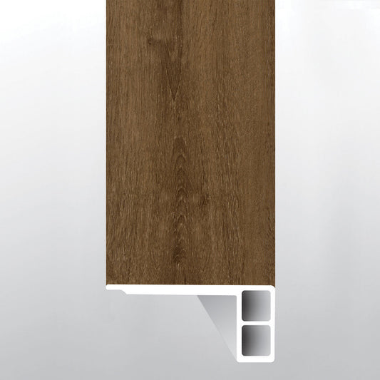 Hatfield ( FLUSH STAIR NOSE EASED EDGE [ Wood • Matte • Dark ] - LVT * LUXURY VINYL TRIM ) | 2 3/4" X 3/4" X 94"
