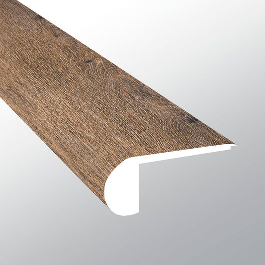 Hatfield ( FLUSH STAIR NOSE [ Wood • Matte • Dark ] - LVT * LUXURY VINYL TRIM ) | 2 3/4" X 3/4" X 94"