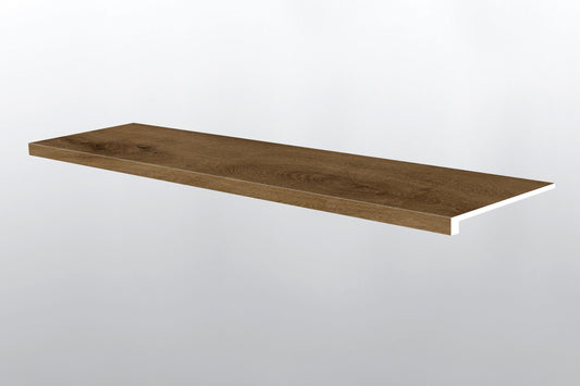 Hatfield ( STAIR TREAD EASED EDGE [ Wood • Matte • Dark ] - LVT * LUXURY VINYL TRIM ) | 1 1/2" X 1/4" X 47 1/2"