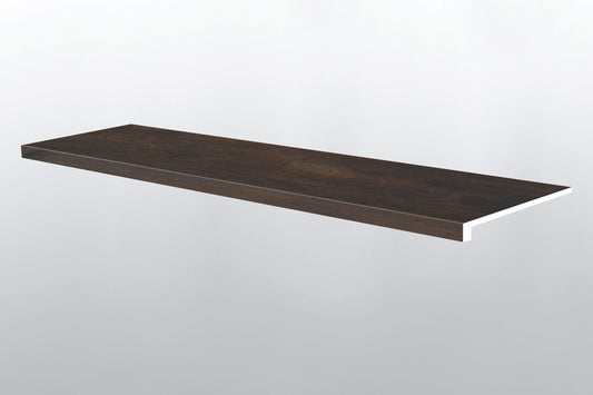 Hawthorne ( STAIR TREAD EASED EDGE [ Wood • Matte • Dark ] - LVT * LUXURY VINYL TRIM ) | 1 1/2" X 1/4" X 47 1/2"