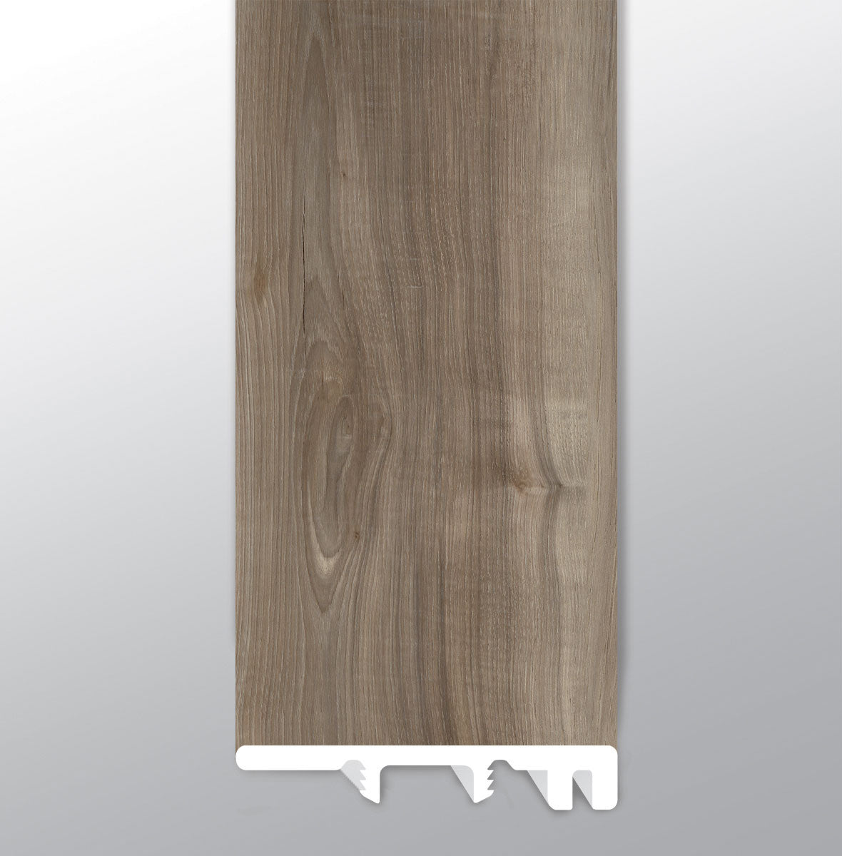 Highcliffe Greige ( END CAP [ Wood • Matte • Medium ] - LVT * LUXURY VINYL TRIM ) | 1 1/2" X 1/4" X 94"