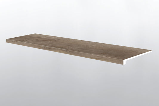 Highcliffe Greige ( STAIR TREAD EASED EDGE [ Wood • Matte • Medium ] - LVT * LUXURY VINYL TRIM ) | 1 1/2" X 1/4" X 47 1/2"