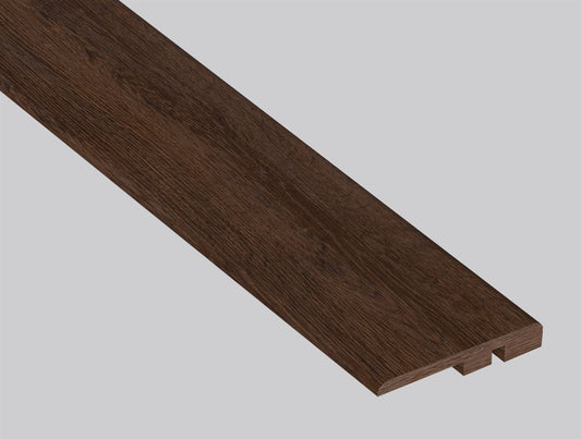 Hillsdale ( END CAP [ Wood • Matte • Dark ] - LVT * LUXURY VINYL TRIM ) | 1 1/2" X 1/4" X 94"