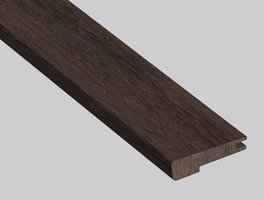 Hillsdale ( FLUSH STAIR NOSE EASED EDGE [ Wood • Matte • Dark ] - LVT * LUXURY VINYL TRIM ) | 2 3/4" X 3/4" X 94"