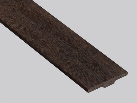 Hillsdale ( T MOLDING [ Wood • Matte • Dark ] - LVT * LUXURY VINYL TRIM ) | 1 3/4" X 1/4" X 94"
