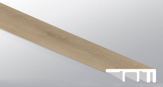 Hyde Haven ( END CAP LARGE [ Wood • Matte • Medium ] - LVT * LUXURY VINYL TRIM ) | 1 1/2" X 1/2" X 94"