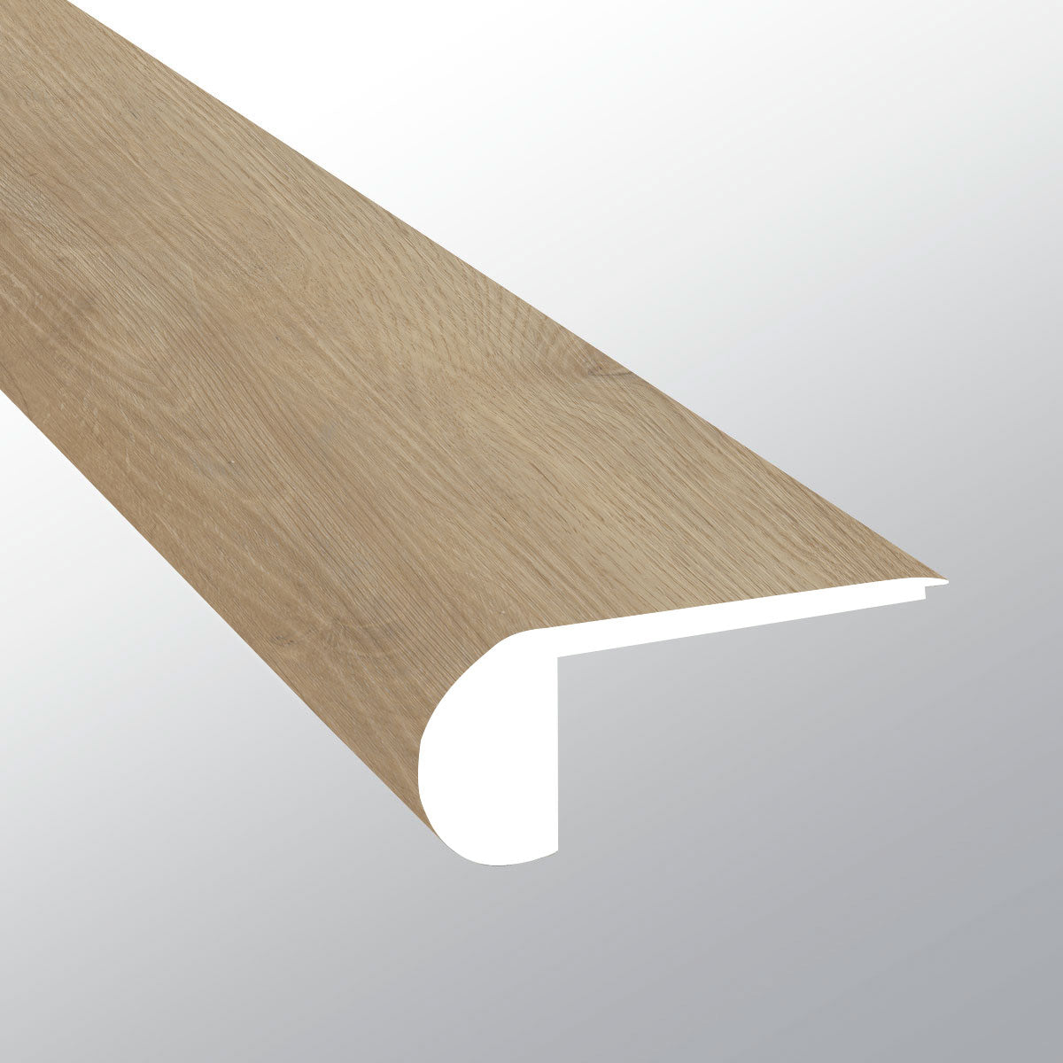 Hyde Haven ( FLUSH STAIR NOSE [ Wood • Matte • Medium ] - LVT * LUXURY VINYL TRIM ) | 2 3/4" X 3/4" X 94"