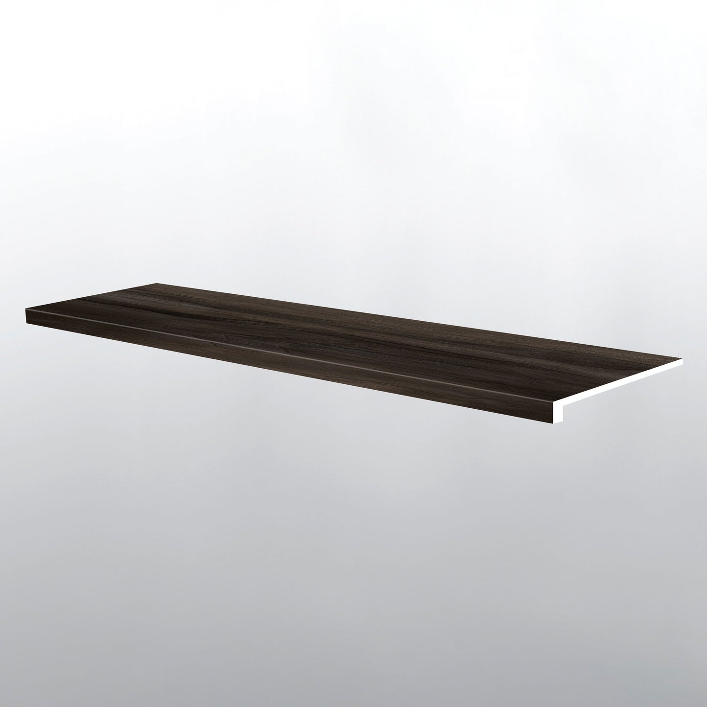 Jenta ( STAIR TREAD EASED EDGE [ Wood • Matte • Dark ] - LVT * LUXURY VINYL TRIM ) | 1 1/2" X 1/4" X 47 1/2"