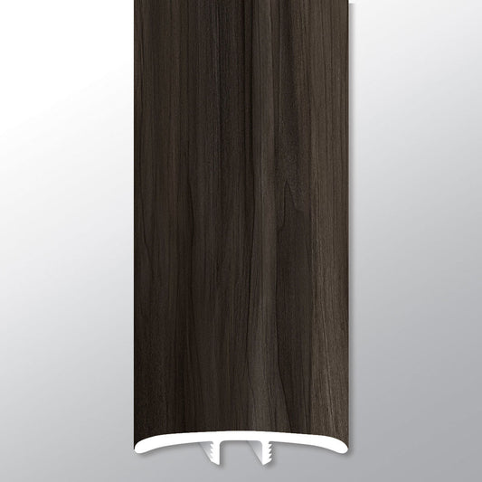Jenta ( T MOLDING [ Wood • Matte • Dark ] - LVT * LUXURY VINYL TRIM ) | 1 3/4" X 1/4" X 94"