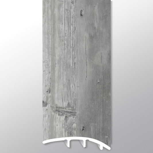 Kingsdown Gray ( REDUCER [ Wood • Matte • Medium ] - LVT * LUXURY VINYL TRIM ) | 1 3/4" X 3/8" X 94"