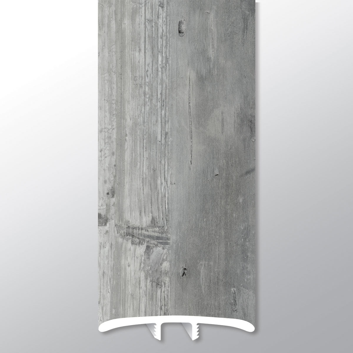 Kingsdown Gray ( T MOLDING [ Wood • Matte • Medium ] - LVT * LUXURY VINYL TRIM ) | 1 3/4" X 1/4" X 94"