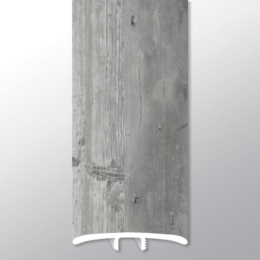 Kingsdown Gray ( T MOLDING [ Wood • Matte • Medium ] - LVT * LUXURY VINYL TRIM ) | 1 3/4" X 1/4" X 94"